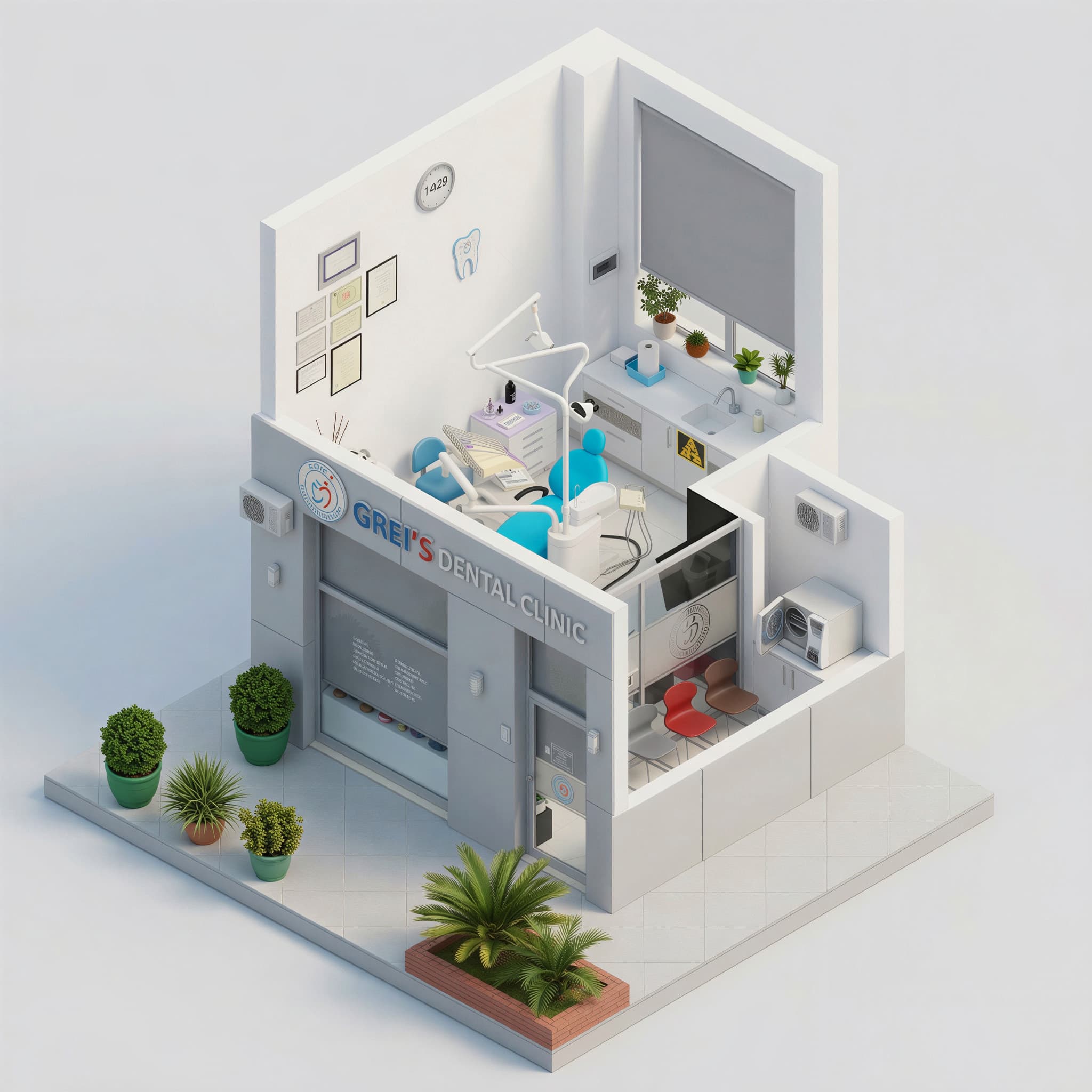 Modern clinic interior and expertise